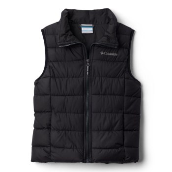 Columbia Powder Lite Puffer, Chaleco Negros Para Niño | 532418-BPE